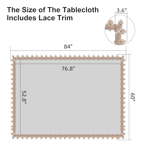 LIBERECOO Clear Plastic Table Cover Protector, Rectangle Waterproof Oilproof Vinyl Tablecloth, 60 x 84 Inch Heavy Duty Wipeable Reusable Transparent Table Cloth for Dining & Party - Image 2
