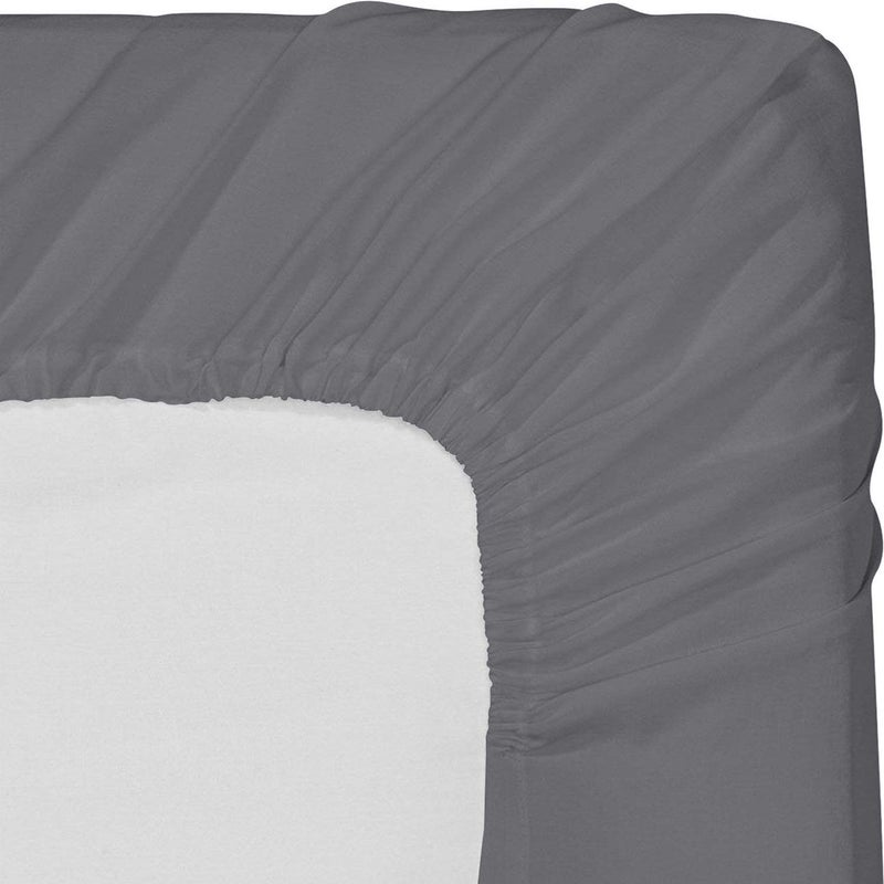 Utopia Bedding King Fitted Sheet - Bottom Sheet - Deep Pocket - Soft Microfiber - Shrinkage and Fade Resistant - Easy Care -1 Fitted Sheet Only (Grey) - Image 5