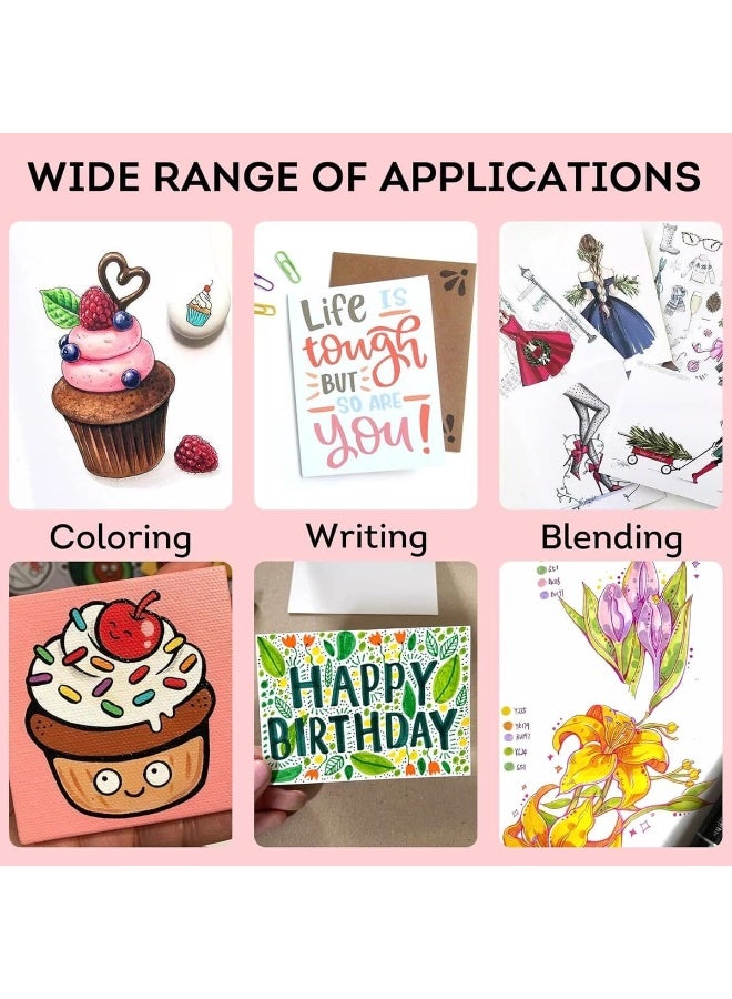 Dual-Tip Alcohol Marker Set – 120 Colors - Image 3