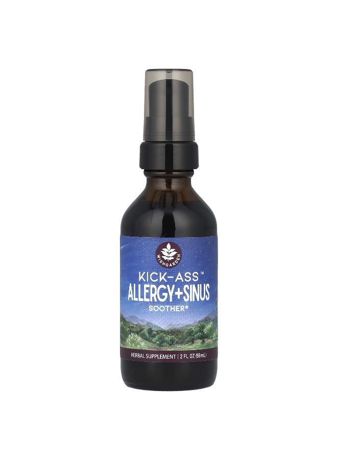 WishGarden Herbs WishGarden Herbs, Kick-Ass™ Allergy + Sinus Soother, 2 fl oz (59 ml) - Image 1
