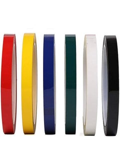Generic 6 PCS 3 mm 1/8 inch Width Graphic Tape Whiteboard Tape Self Adhesive Chart Adhesive tape Grid Marking Tapes Grid ding Tape Pinstripe Electrical Art Adhesive tape, 108 feet feet Long Per Roll  - Image 1