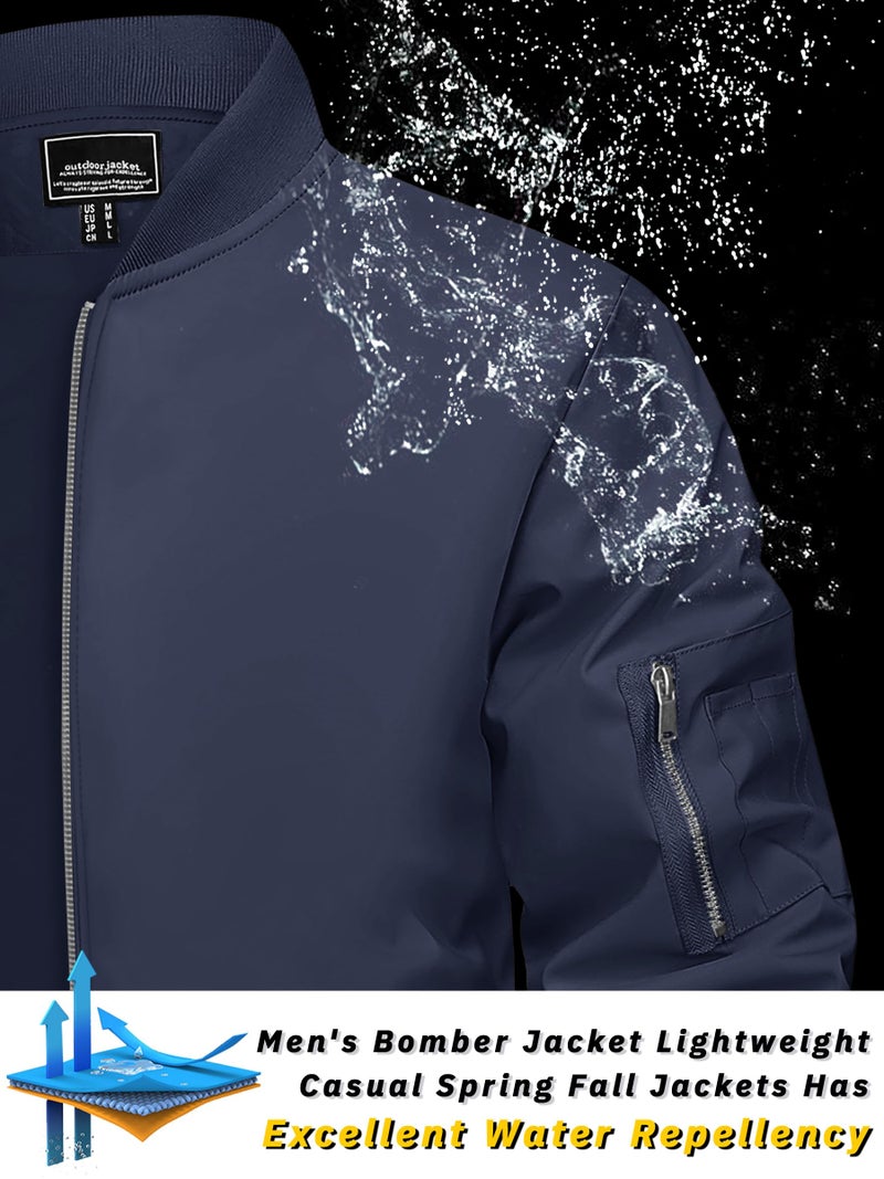 TACVASEN Jacket for Men Bomber Jacket Lightweight Men's Jackets Lightweight Mens Windproof Jacket Men Lightweight Coats Varsity Jacket Men - Image 2