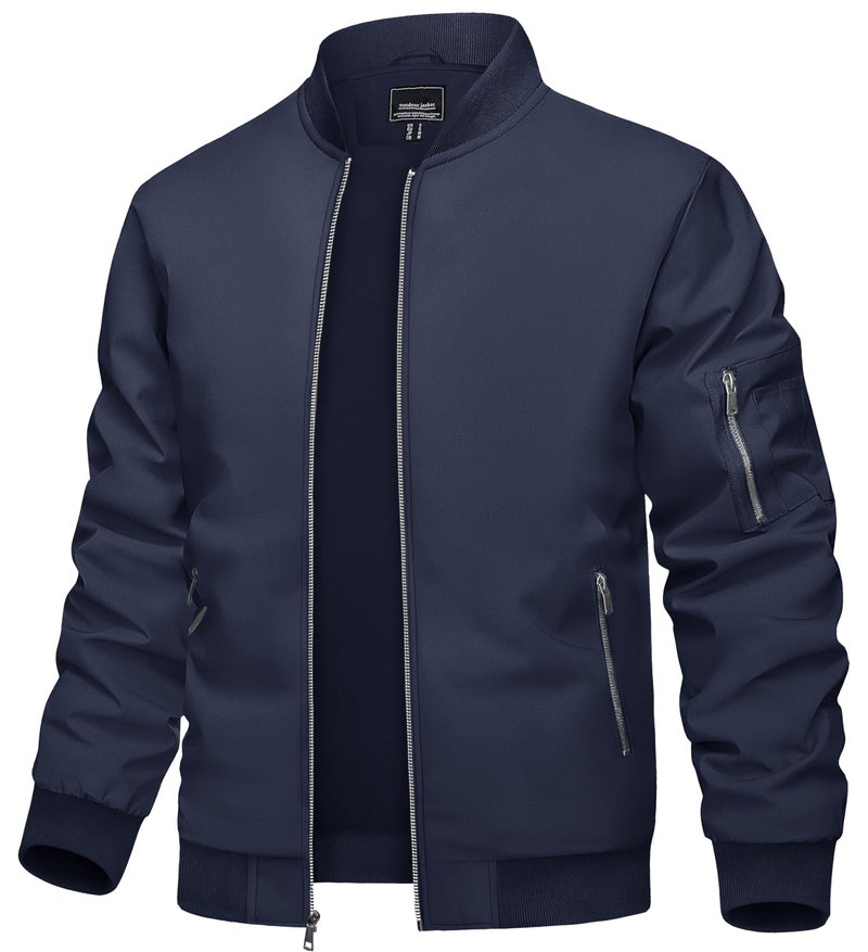 TACVASEN Jacket for Men Bomber Jacket Lightweight Men's Jackets Lightweight Mens Windproof Jacket Men Lightweight Coats Varsity Jacket Men - Image 1