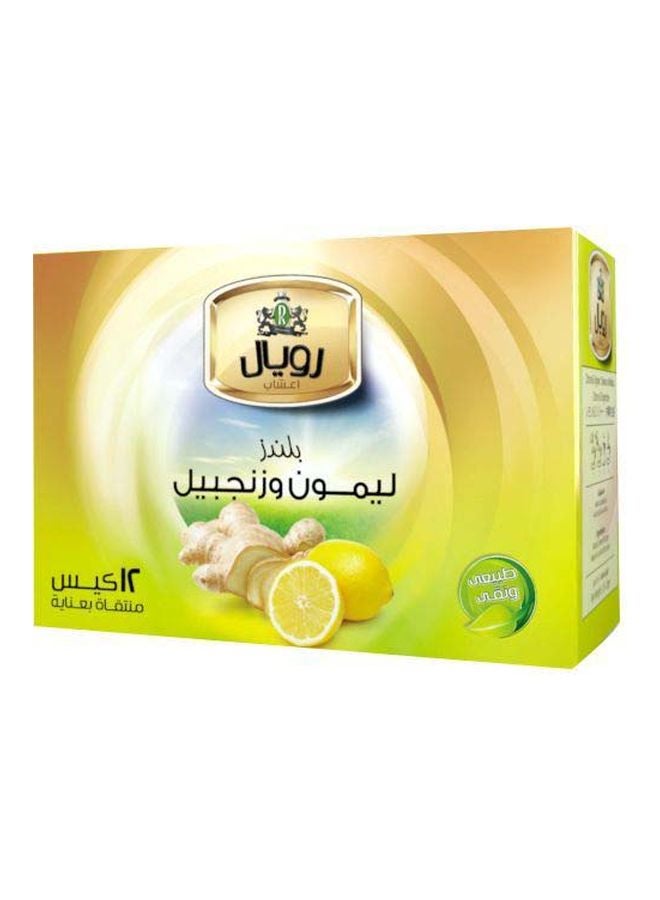 Royal HerbsÂ Lemon & Ginger Pack of 12 (Pack of 3) - Image 2