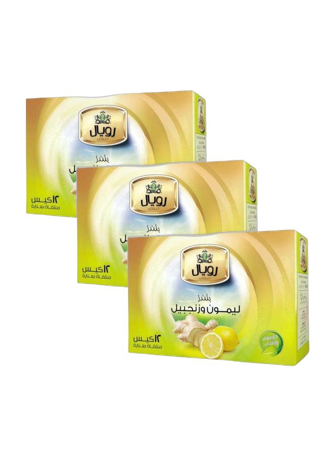 Royal HerbsÂ Lemon & Ginger Pack of 12 (Pack of 3) - Image 1