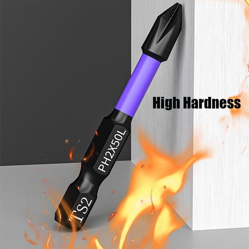 كلاراكو بتات مغناطيسية من Aneedtools - بتات مغناطيسية قوية ومحسنة، مجموعة بتات مفك الصدمات D1، بتات مغناطيسية قوية مضادة للصدمات وغير قابلة للانزلاق، لمفكات البراغي الكهربائية ومثقاب الصدمات (مجموعتان) - Image 4