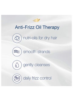DOVE HAIR Dove Nutritive Solutions Anti Frizz Shampoo For Frizzy Tangled Hair Oil Therapy With Nutrioils Moisturizing Shampoo Formula Smooths Hair 12 Oz  - Image 4