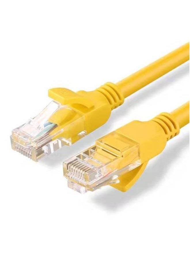 Generic Super Five High-speed Network Cable Internet Cafe Home Computer Router CAT5 Crystal Jumper-Color:Yellow-Line Length:15M  - Image 3