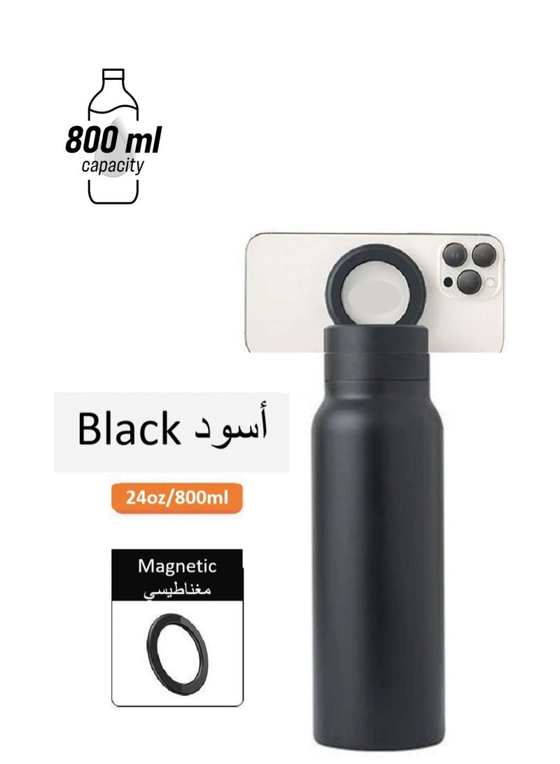 Vacuum Insulated Water Bottle 800ml/24oz - premium black - Image 1