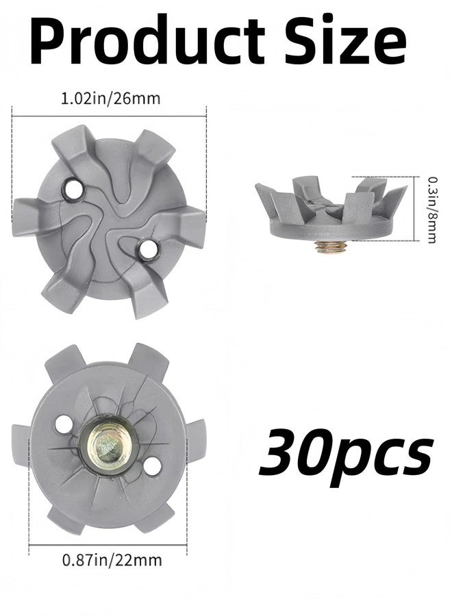 Bepisof 30Pcs Golf Spikes Golf Shoe Spikes Replacements with 1 Cleats Spanner, Spikes Replacement Golf Cleats for Any Shoe,for Cricket Shoe Player - Image 2