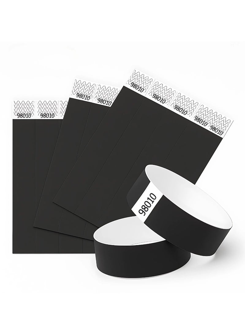 PRINTSHOP4ME Event Paper Wristbands and Identification Bands Made Of Tyveck Material 19mm x 250mm (Black) - Image 5