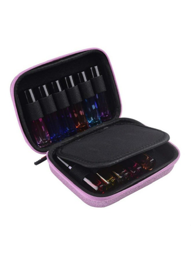 12 Bottles Hard Shell Essential Oil Carrying Case , (Can hold 5ml, 10ml, &10ml Rollers) for Essential Oils Bottle(Purple)  - Image 3