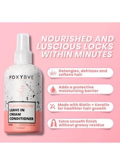 FoxyBae Leave In Conditioner Spray - with Biotin - Hair Detangler for Dryness & Damage - Hydrating, Conditioning, Detangling - Flaminglow - 8 Fl Oz  - Image 2