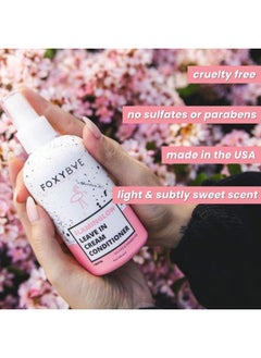 FoxyBae Leave In Conditioner Spray - with Biotin - Hair Detangler for Dryness & Damage - Hydrating, Conditioning, Detangling - Flaminglow - 8 Fl Oz  - Image 4