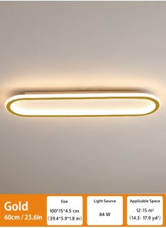 LOOPITYS (GOLD-100CM) simple modern LED ceiling light  aisle light  bedroom living room corridor light creative balcony light  - Image 2