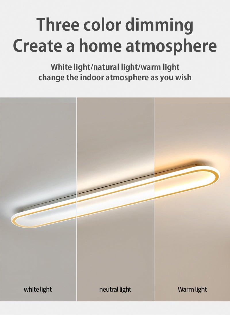 LOOPITYS (GOLD-100CM) simple modern LED ceiling light  aisle light  bedroom living room corridor light creative balcony light - Image 5