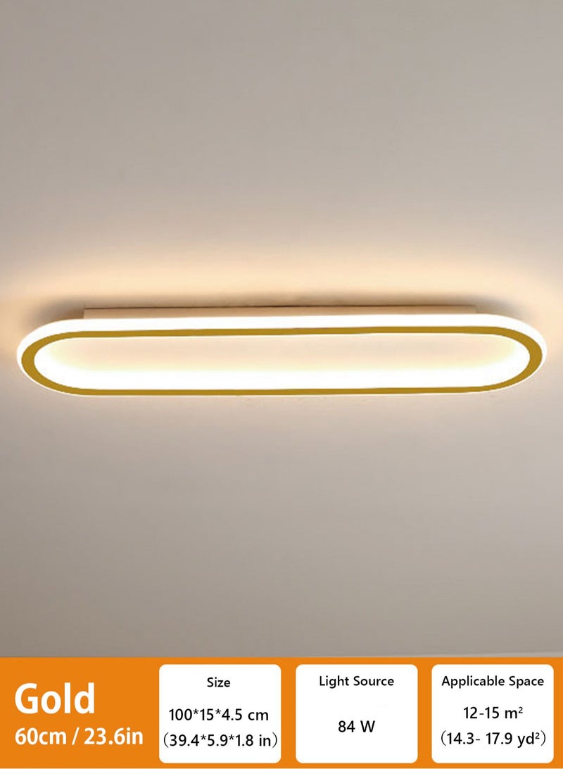 LOOPITYS (GOLD-100CM) simple modern LED ceiling light  aisle light  bedroom living room corridor light creative balcony light - Image 2