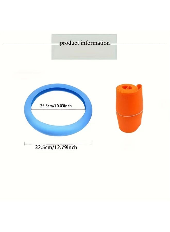 Purple Silicone Steering Wheel Cover Non Slip Grip All Season Comfort Easy Install - Image 2