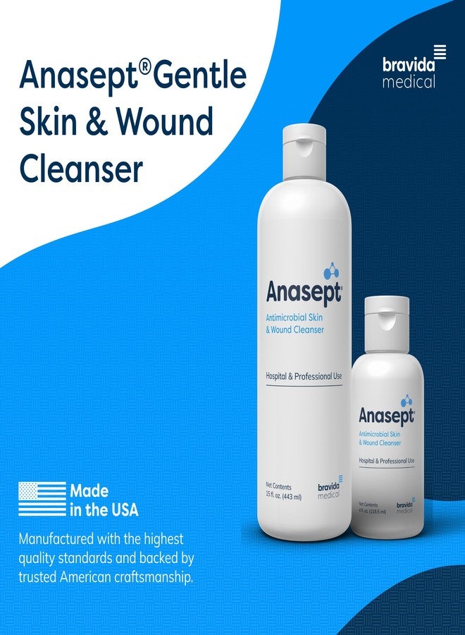 Anasept-Antimicrobial Skin and Wound Cleanser, 4 oz Bottle with Dispensing Cap - Image 3
