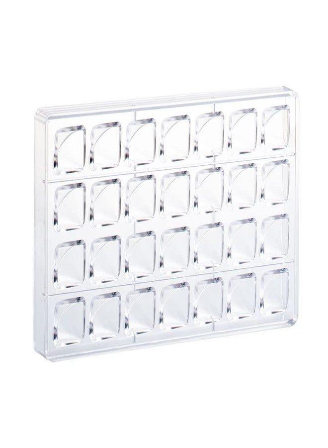 Martellato MA1042 Clear Polycarbonate Chocolate Mold with 28 Vault Square Cavities 26.5mm x 26.5mm x 20mm High - Image 2