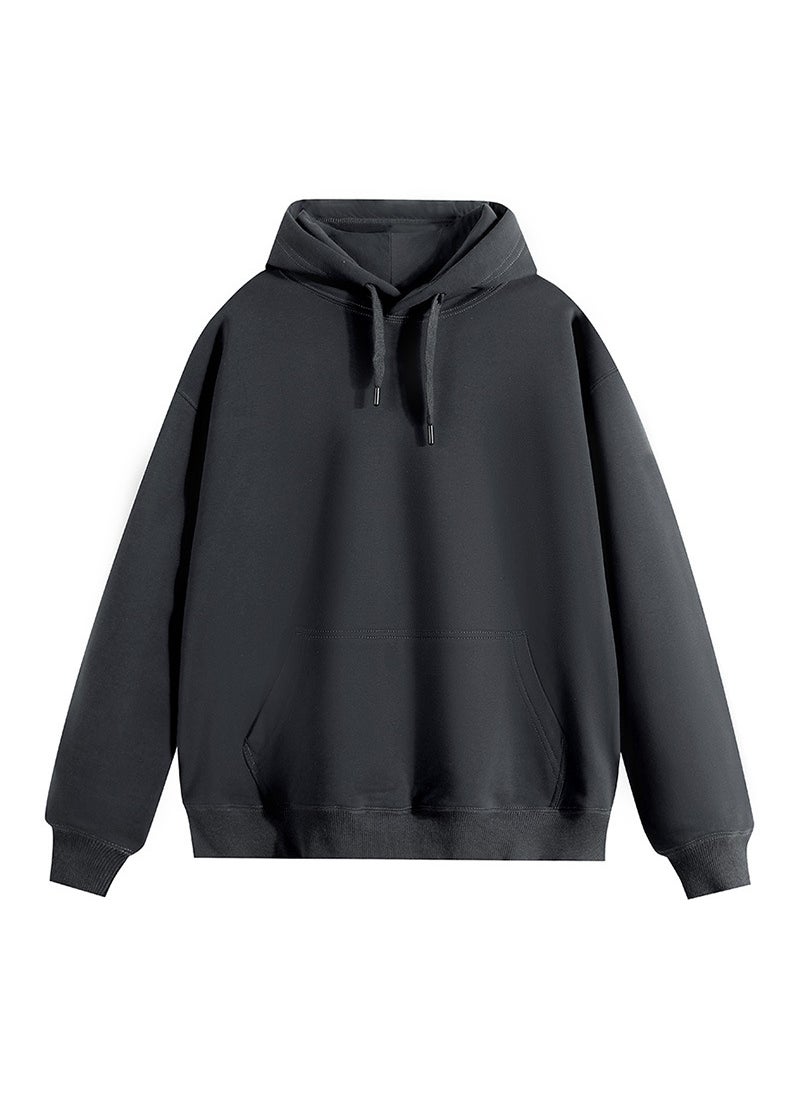 Generic - 600g Heavyweight Silver Fox Fleece Hoodie Unisex Autumn Winter Love Sweatshirt Jacket Mustard Green-Turtleneck - Image 1