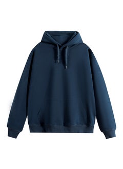 Generic 600g Heavyweight Silver Fox Fleece Hoodie Unisex Autumn Winter Love Sweatshirt Jacket Mustard Green-Turtleneck  - Image 4