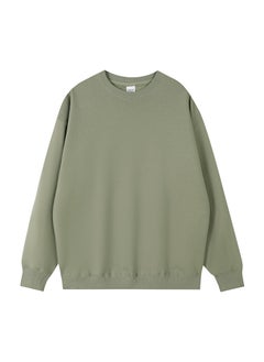 Generic 600g Heavyweight Silver Fox Fleece Hoodie Unisex Autumn Winter Love Sweatshirt Jacket Mustard Green-Turtleneck  - Image 2
