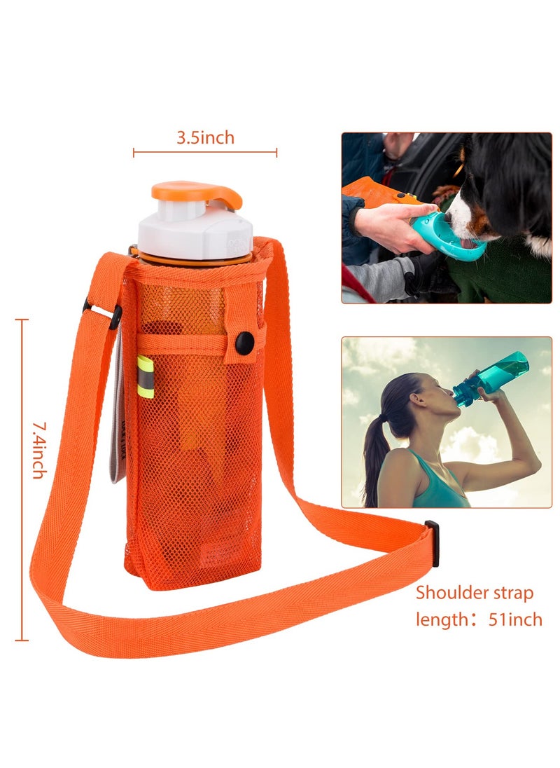 SYOSI - Water Bottle Holder, Water Bottle Carrier, with Adjustable Shoulder Strap Beach Bottle Bag Water Bottle Sling Dog Water Bottle Sleeve for Sports Gym Hiking Camping Walking - Image 1