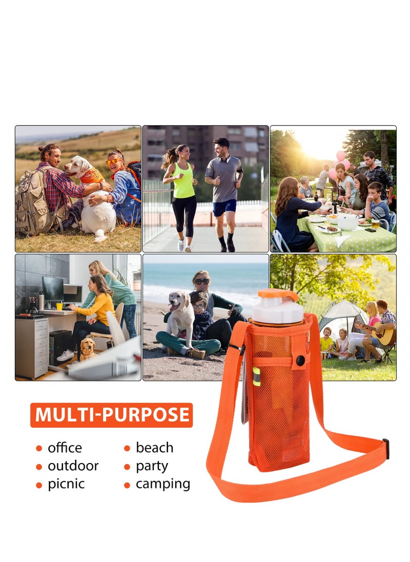 SYOSI - Water Bottle Holder, Water Bottle Carrier, with Adjustable Shoulder Strap Beach Bottle Bag Water Bottle Sling Dog Water Bottle Sleeve for Sports Gym Hiking Camping Walking - Image 1