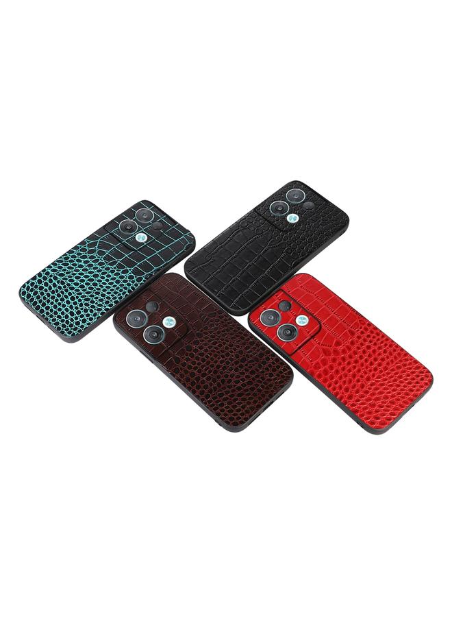 S-TOP Case For OPPO Reno8 Pro 5G China Crocodile Top Layer Cowhide Leather Phone Case - Image 4