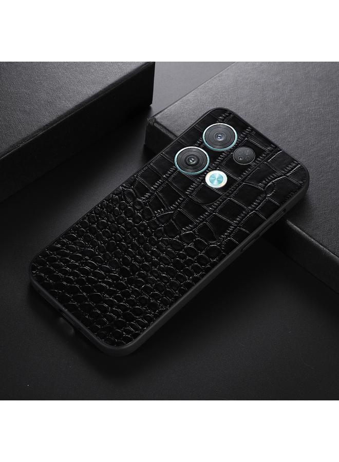 S-TOP Case For OPPO Reno8 Pro 5G China Crocodile Top Layer Cowhide Leather Phone Case - Image 2