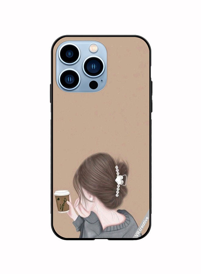 VR CREATIVE Protective Case Cover For Apple iPhone 13 Pro Sipping Design Multicolour - Image 1