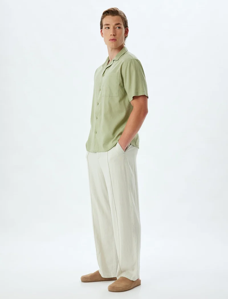 كوتون Linen Shirt