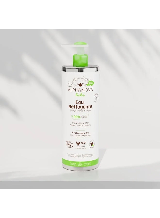 Alphanova Baby Organic Cleansing Water 400 ml - Image 2
