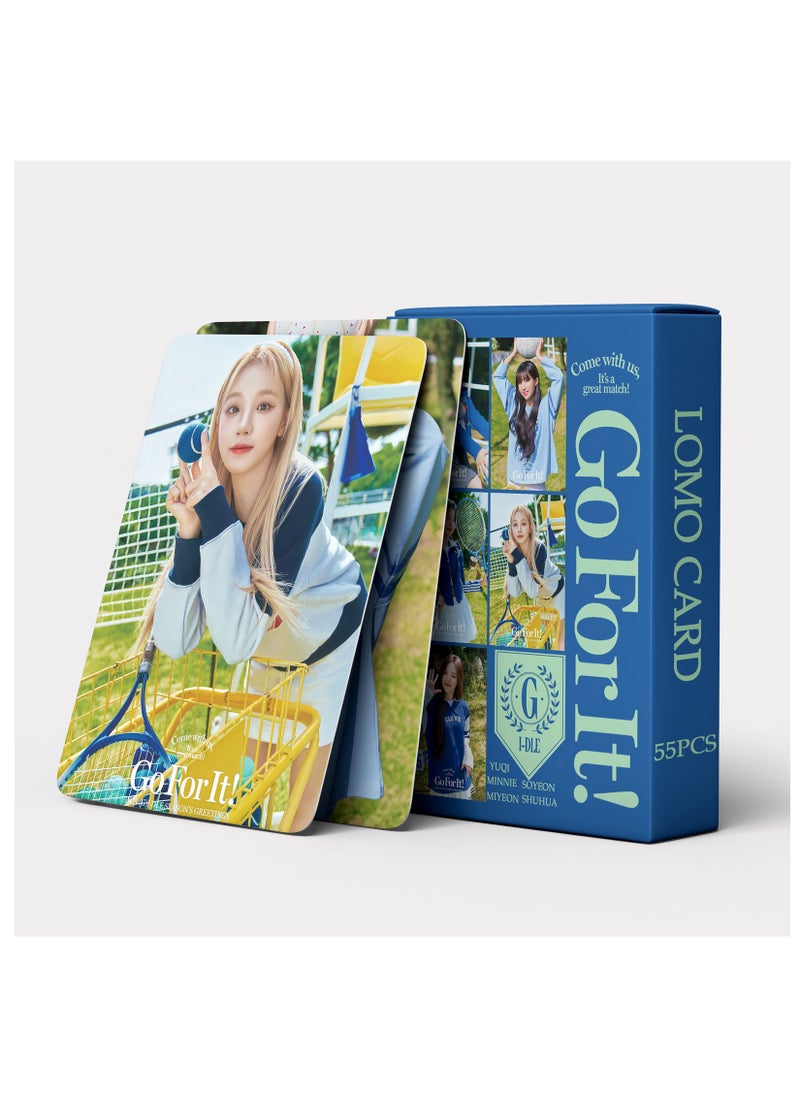 Generic - GIDLE Star Card GO FOR IT Jeon Soyeon YUQI Yeh Shuhua Minnie(G)I-DLE  Photo Album Lomo Cards 55Pcs - Image 1