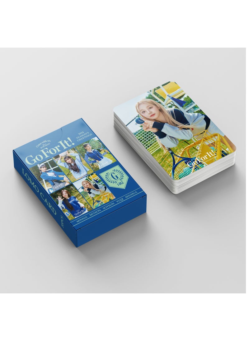 Generic - GIDLE Star Card GO FOR IT Jeon Soyeon YUQI Yeh Shuhua Minnie(G)I-DLE  Photo Album Lomo Cards 55Pcs - Image 1