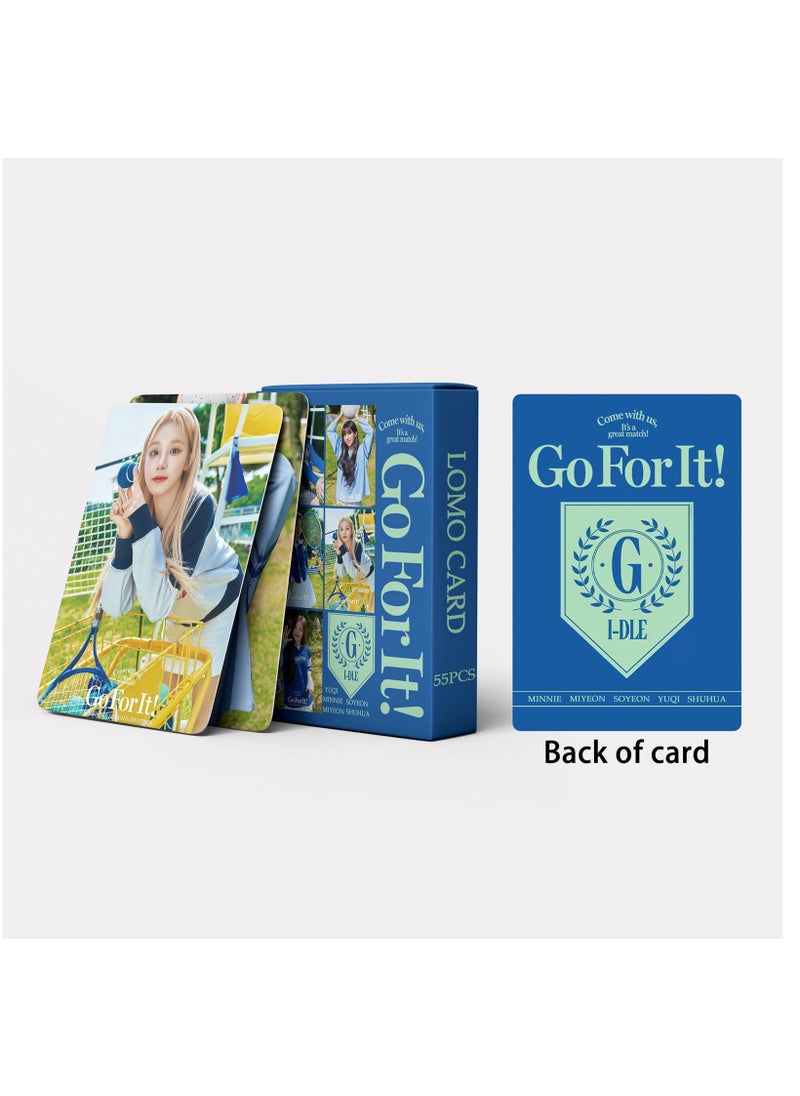 Generic - GIDLE Star Card GO FOR IT Jeon Soyeon YUQI Yeh Shuhua Minnie(G)I-DLE  Photo Album Lomo Cards 55Pcs - Image 1