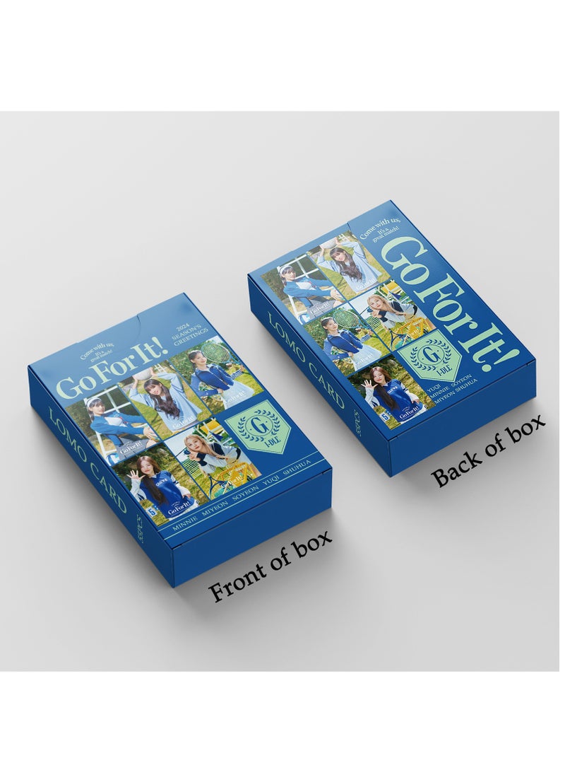 Generic - GIDLE Star Card GO FOR IT Jeon Soyeon YUQI Yeh Shuhua Minnie(G)I-DLE  Photo Album Lomo Cards 55Pcs - Image 1