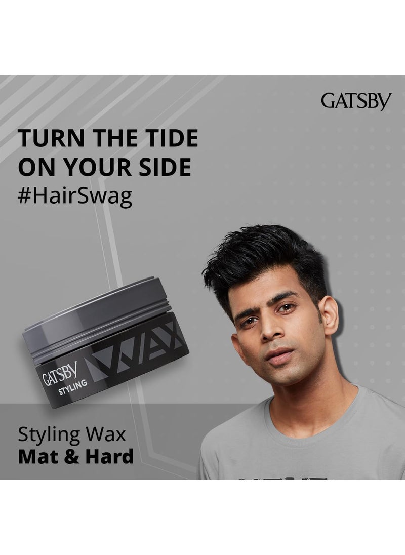 GATSBY Gatsby Japan Hair Styling Wax  Mat  Hard 25gm pack of 3  for High volume and Matte Finish  - Image 4