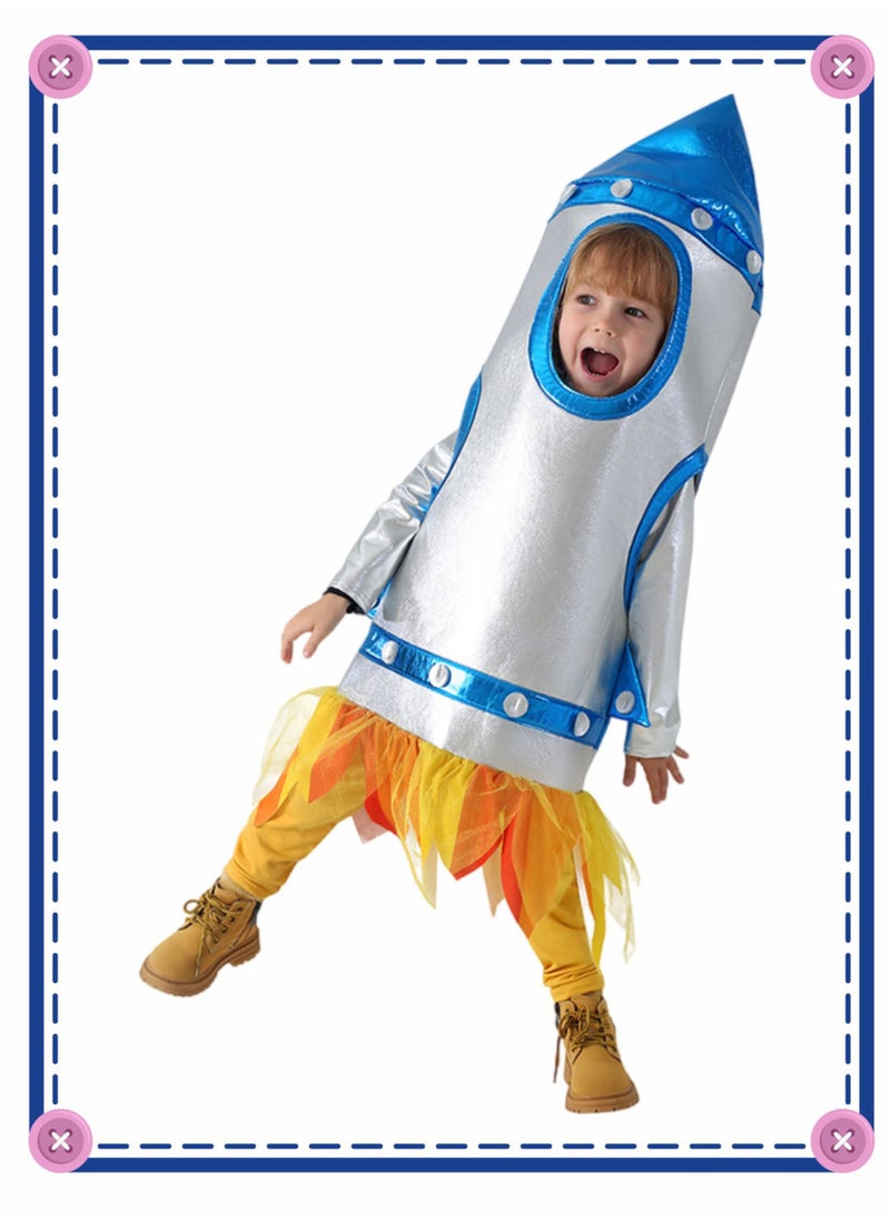 Generic - Rocket Costumes for Kids,Astronaut Pretend Play,Holiday Party Atmosphere Props,Cosplay Costume for Kids - Image 1