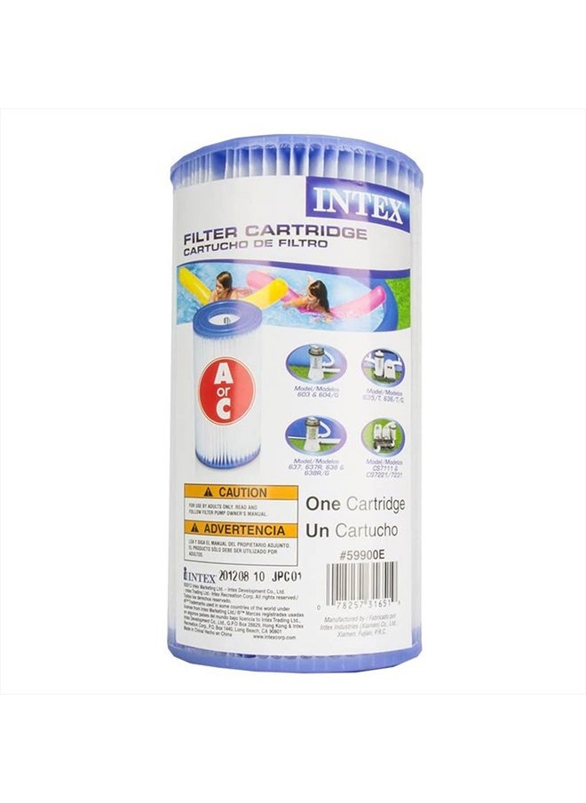 INTEX Type A Easy Set Above Ground Pool Replacment Filter Cartridge (4 Pack)  - Image 2