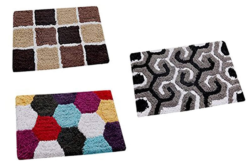 AAZEEM Cotton Door Mat Pack of 3 - Image 1