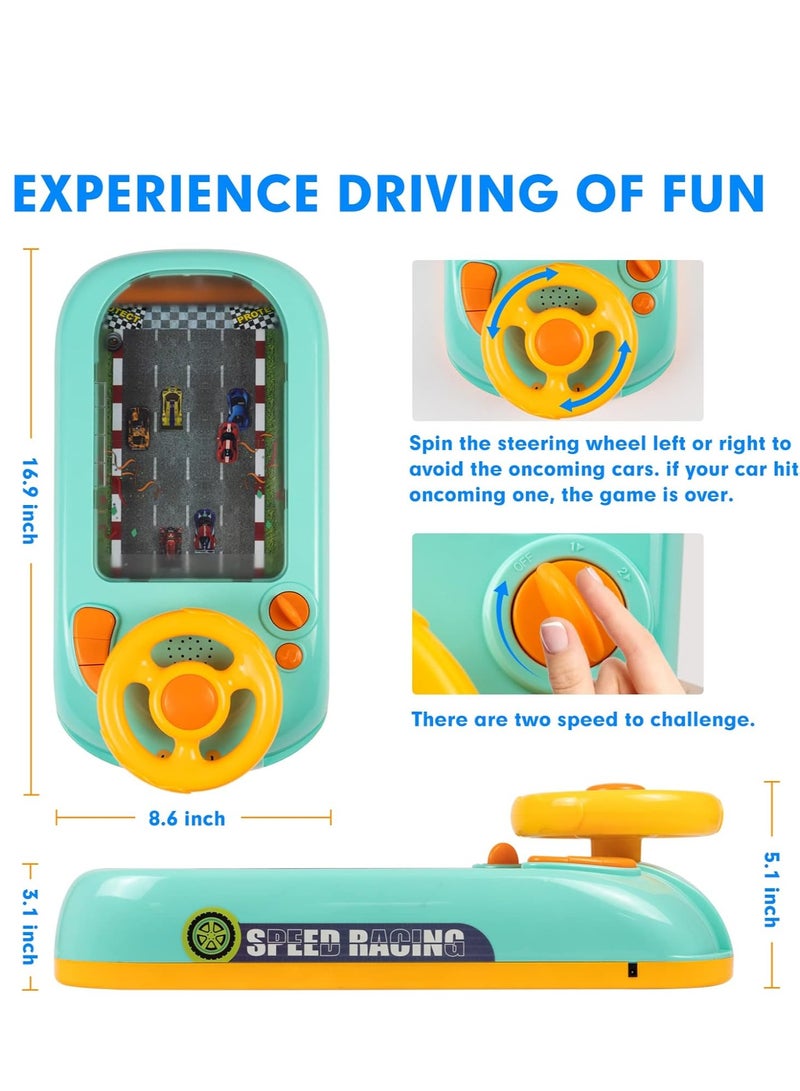 Simulation Driving Steering Wheel Musical Steering Wheel Toys for child, Toddler Simulated Driving Racing Car Game with Sound Age 3+ Year Old, Interactive Educational Learning Race Car Toy for Boys - Image 3