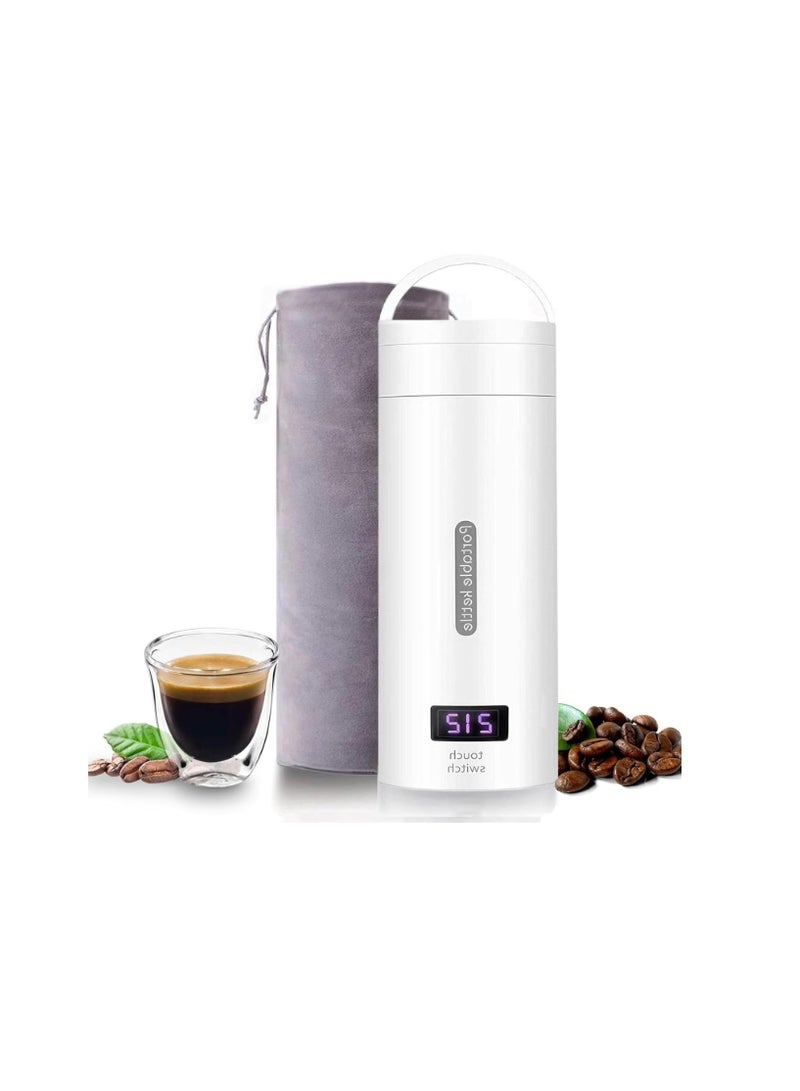 INGUNAR Portable Electric Kettle For Travel, 500ml Stainless Steel Electric Kettle For Coffee Milk Tea, Small Hot Water Boiler With Auto Shut-Off, 4 Variable Presets, Boil Dry Protection - Image 1