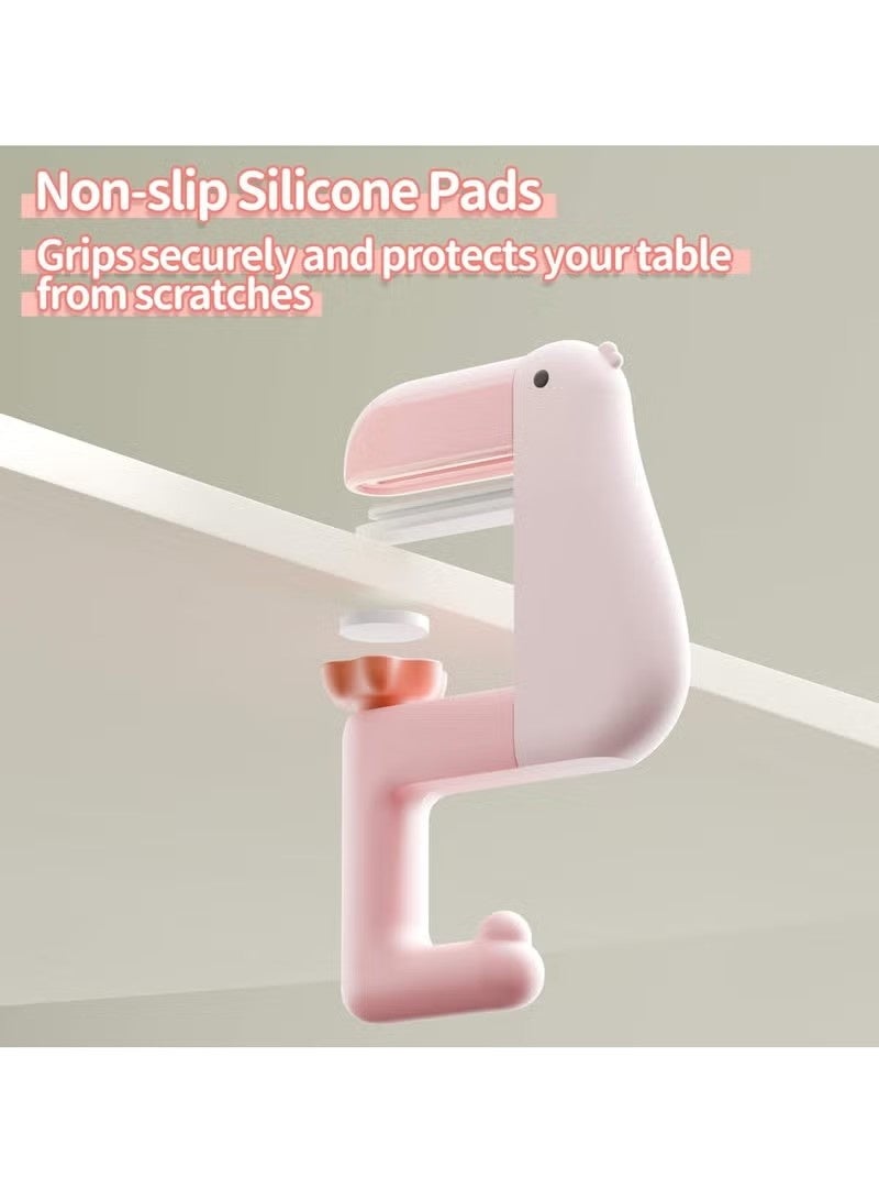 Purse Hook for Table, 3 Pack Foldable, Non-Slip Bag Hanger, Cute Bird Design Purse Holder for Desk, Table, Strong and Compact Desk Accessories (3 Colours) - Image 4