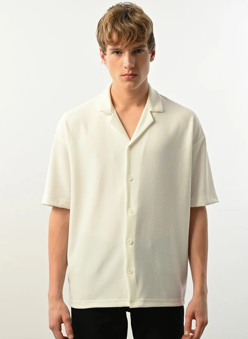 Marrakech Short Sleeves Casual Shirt for Men – White
