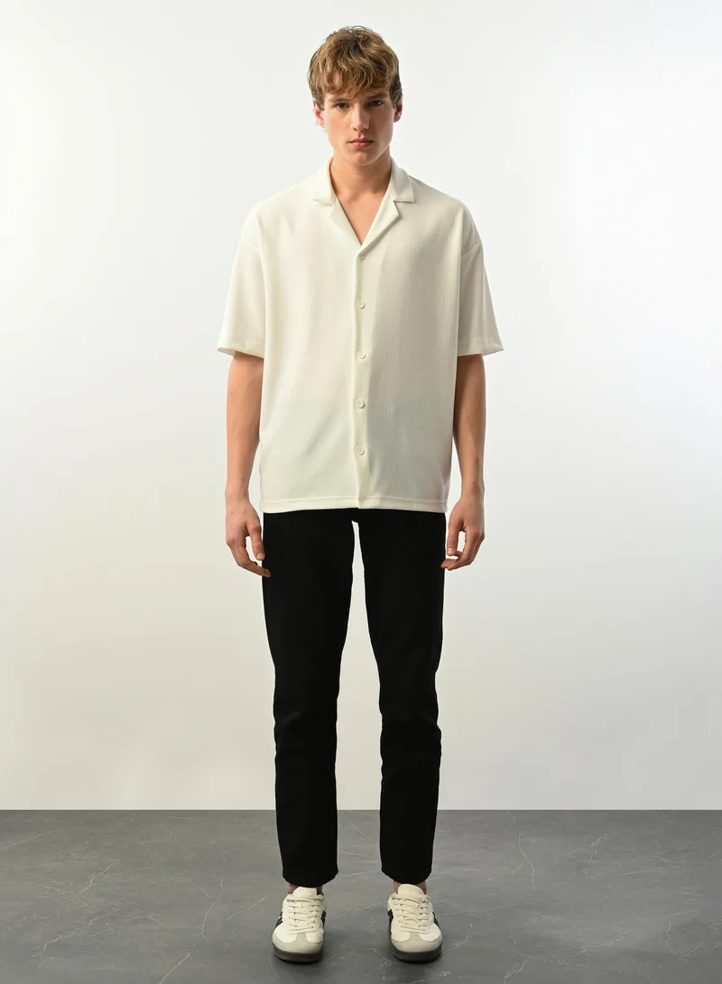 Marrakech Short Sleeves Casual Shirt for Men – White