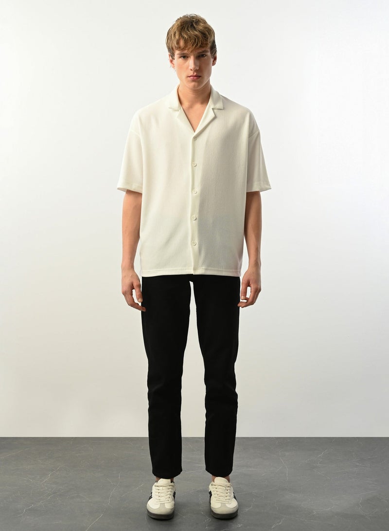 Marrakech Short Sleeves Casual Shirt for Men – White - Image 2