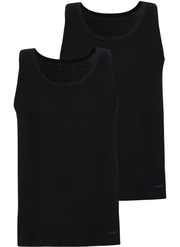 Blackspade Loose Fit 2-Pack Black Undershirt C5T2N2O9