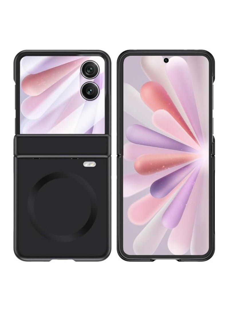 عام غلاف واقي مغناطيسي متوافق مع Honor Magic V Flip 2 【يشمل حامي شاشة مدمج】 【يدعم الشحن اللاسلكي】 غلاف واقي بملمس ساتان ناعم مقاوم للصدمات وصديق للبشرة. - Image 5